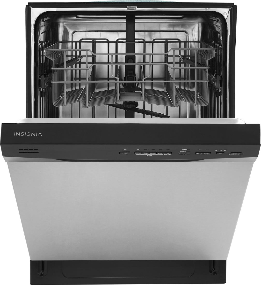 Insignia™ - Front Control Built-In Dishwasher with Smart Wash - Stainless steel_8
