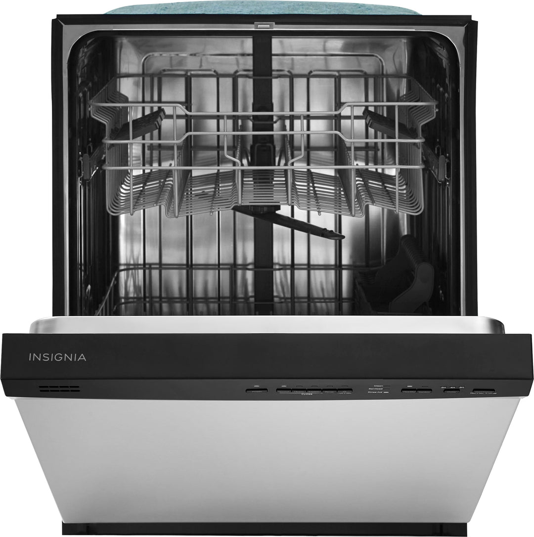 Insignia™ - Front Control Built-In Dishwasher with Smart Wash - Stainless steel_9