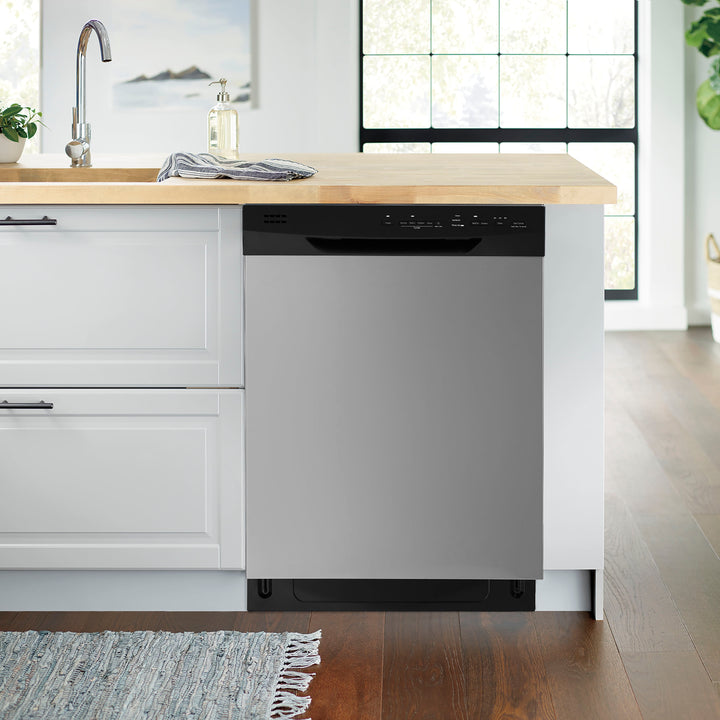 Insignia™ - Front Control Built-In Dishwasher with Smart Wash - Stainless steel_7