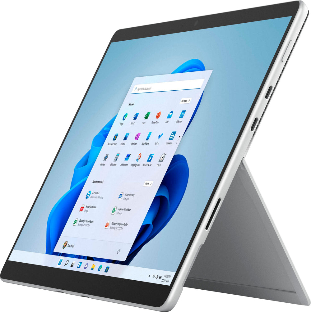 Microsoft - Surface Pro 8 – 13” Touch Screen – Intel Evo Platform Core i5 – 8GB Memory – 512GB SSD – Device Only (Latest Model) - Platinum_1