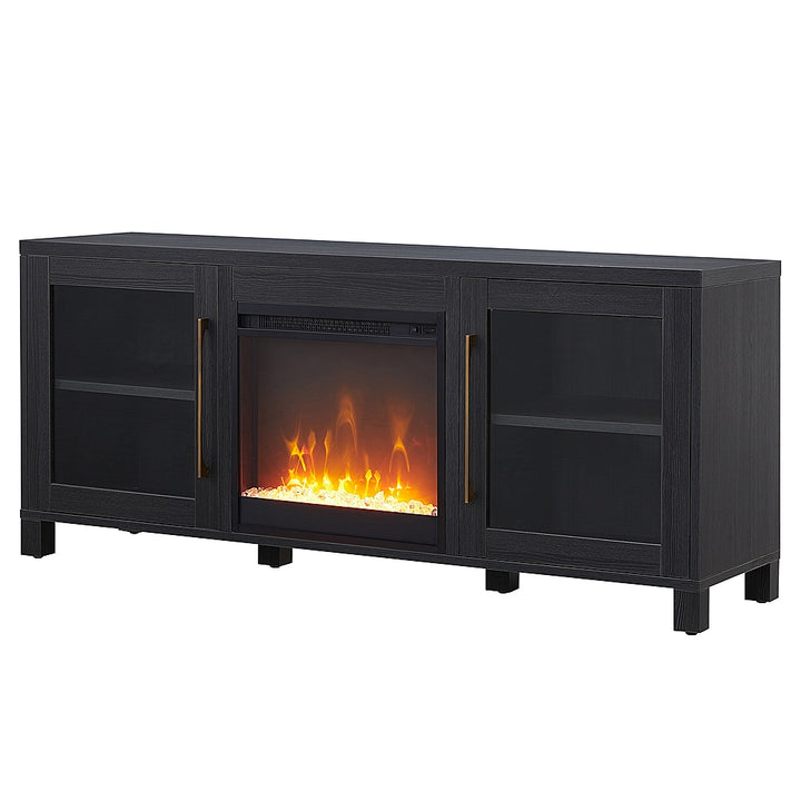 Camden&Wells - Foster Crystal Fireplace TV Stand for TVs Up to 65" - Charcoal Gray_6
