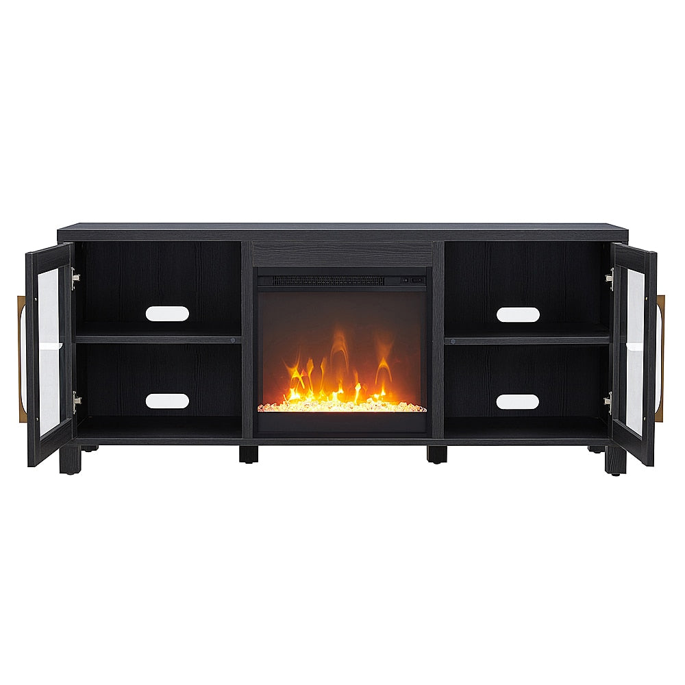 Camden&Wells - Foster Crystal Fireplace TV Stand for TVs Up to 65" - Charcoal Gray_5