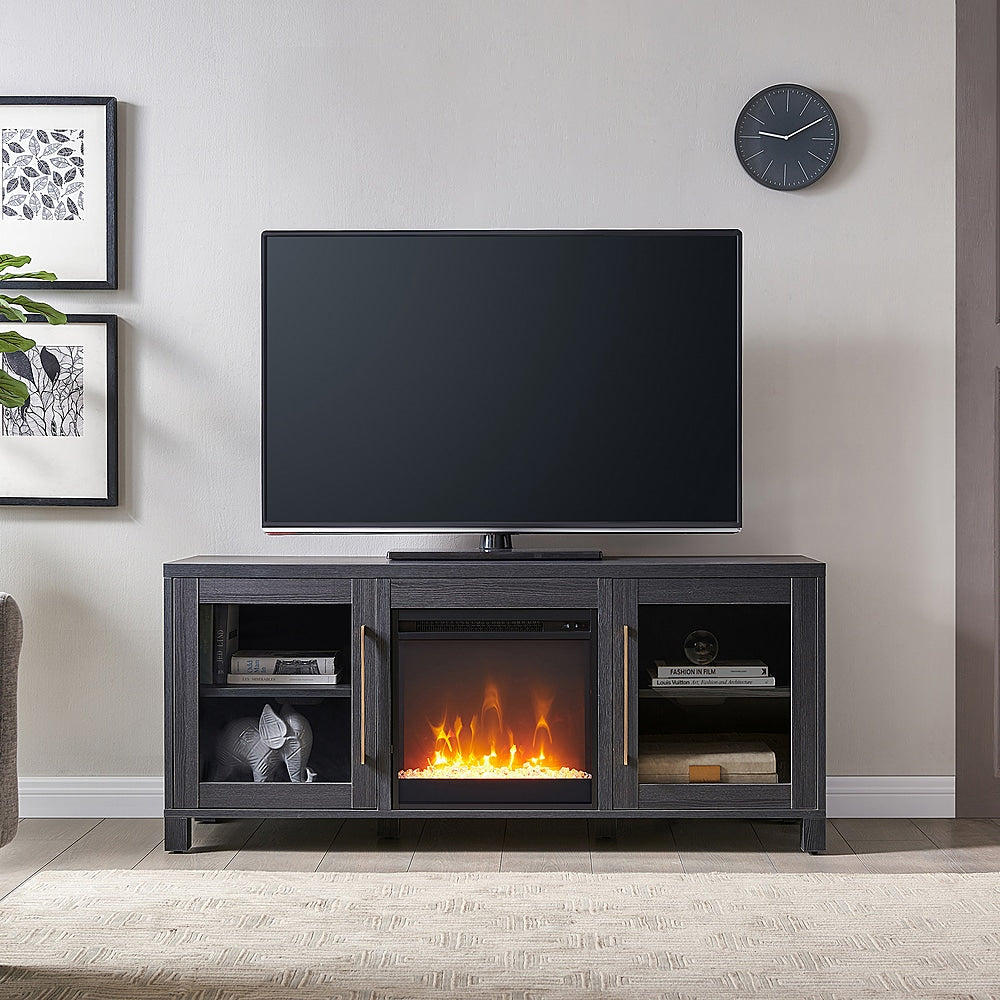 Camden&Wells - Foster Crystal Fireplace TV Stand for TVs Up to 65" - Charcoal Gray_3