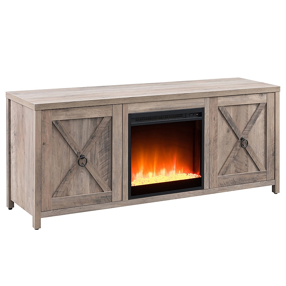 Camden&Wells - Granger Crystal Fireplace TV Stand for TVs Up to 65" - Gray Oak_1