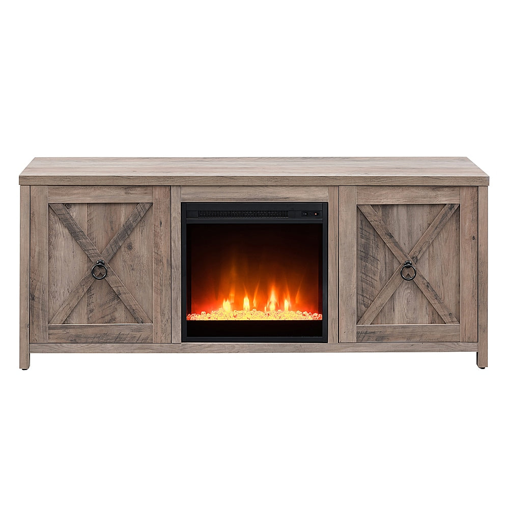 Camden&Wells - Granger Crystal Fireplace TV Stand for TVs Up to 65" - Gray Oak_0