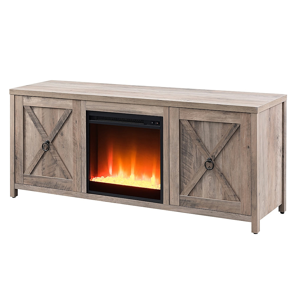 Camden&Wells - Granger Crystal Fireplace TV Stand for TVs Up to 65" - Gray Oak_10