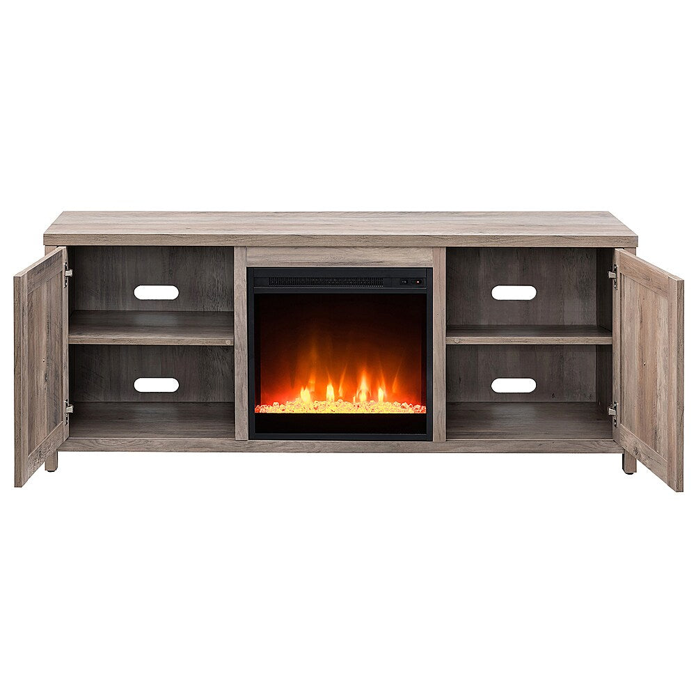 Camden&Wells - Granger Crystal Fireplace TV Stand for TVs Up to 65" - Gray Oak_9