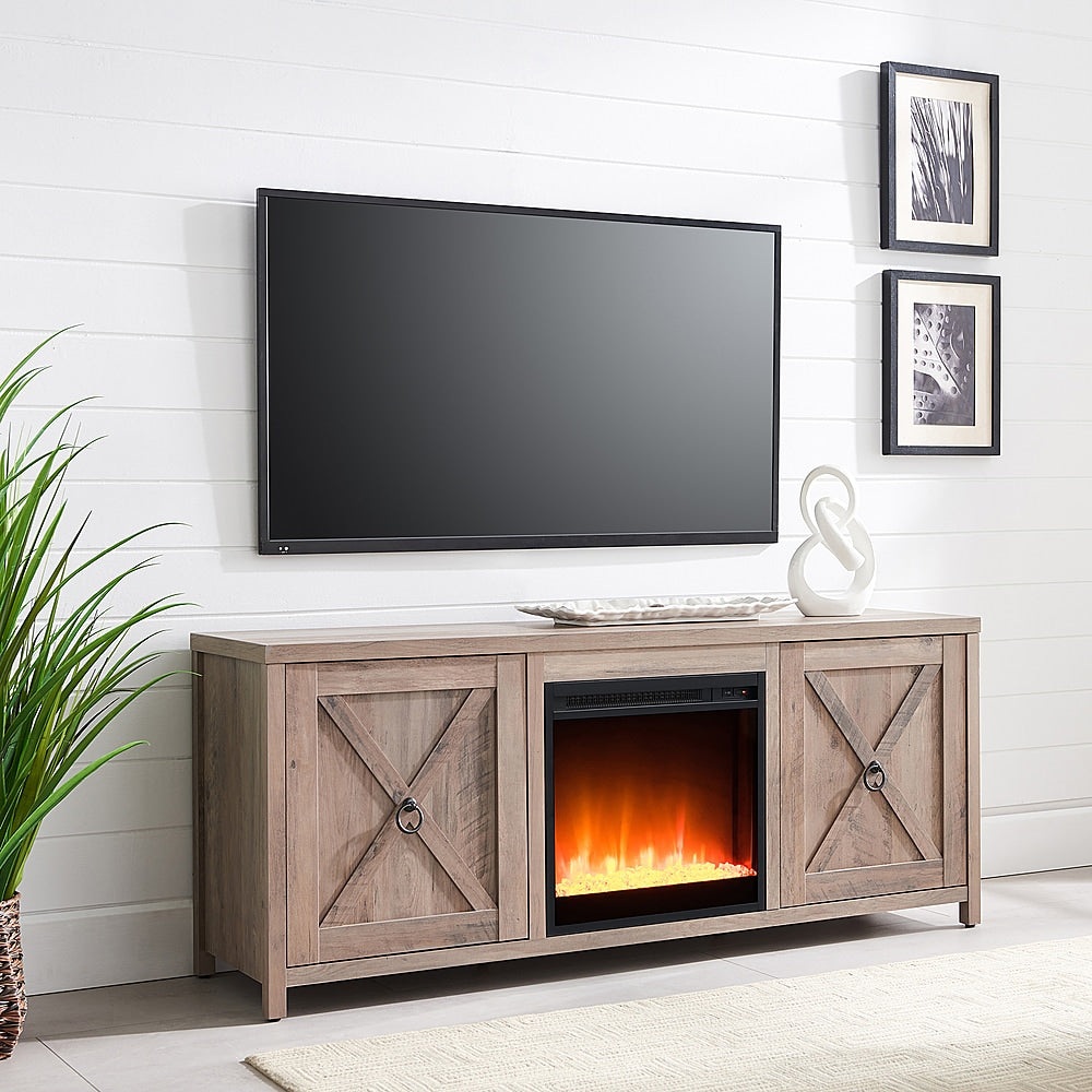 Camden&Wells - Granger Crystal Fireplace TV Stand for TVs Up to 65" - Gray Oak_5