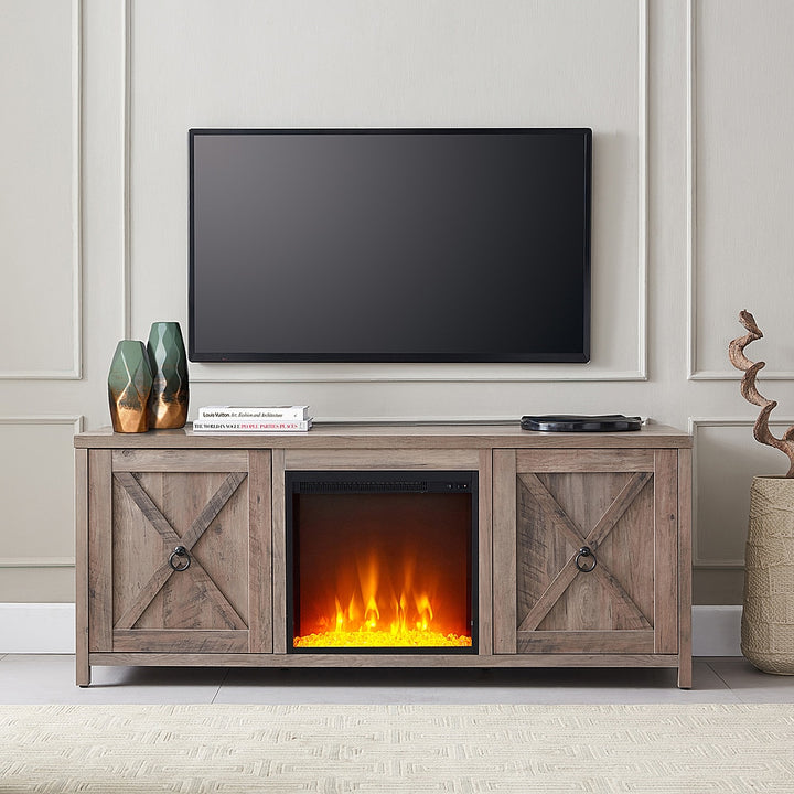 Camden&Wells - Granger Crystal Fireplace TV Stand for TVs Up to 65" - Gray Oak_4