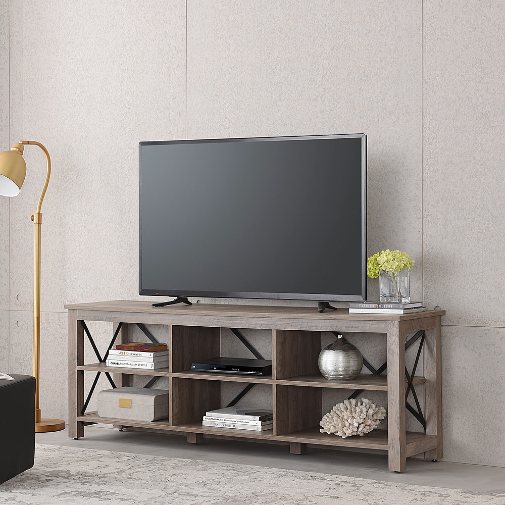 Camden&Wells - Sawyer TV Stand for TVs up to 80" - Gray Oak_2