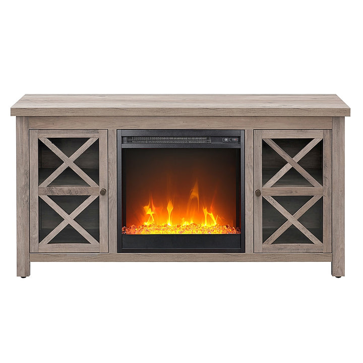 Camden&Wells - Colton Crystal Fireplace TV Stand for TVs Up to 55" - Gray Oak_0