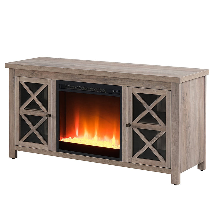 Camden&Wells - Colton Crystal Fireplace TV Stand for TVs Up to 55" - Gray Oak_6