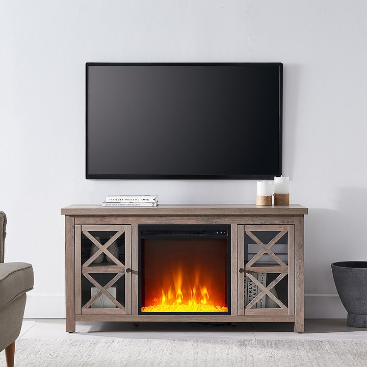 Camden&Wells - Colton Crystal Fireplace TV Stand for TVs Up to 55" - Gray Oak_3