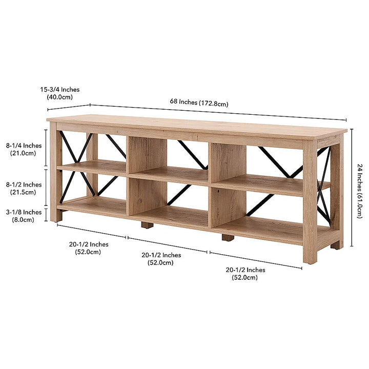 Camden&Wells - Sawyer TV Stand for TVs up to 80" - White Oak_6