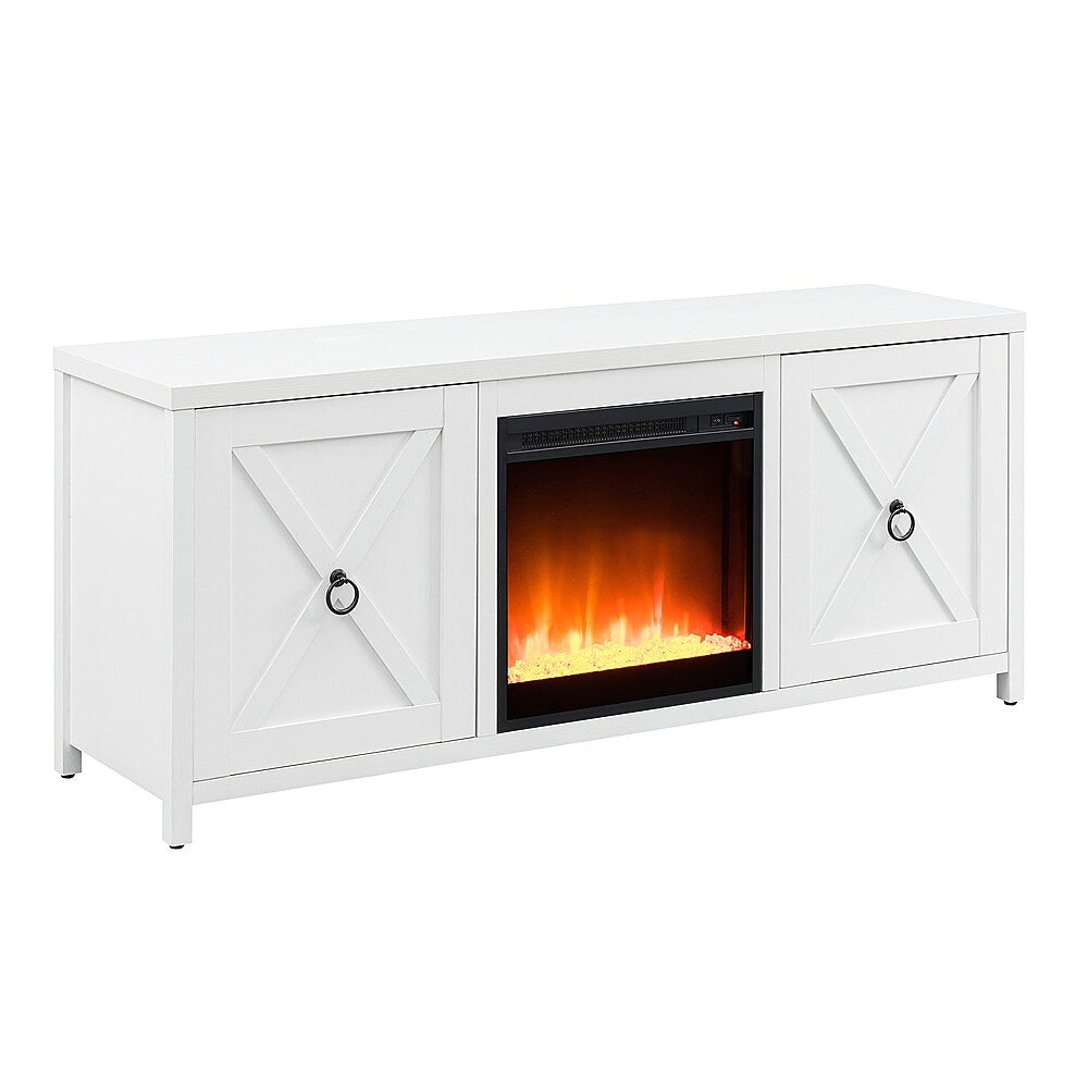 Camden&Wells - Granger Crystal Fireplace TV Stand for TVs Up to 65" - White_1