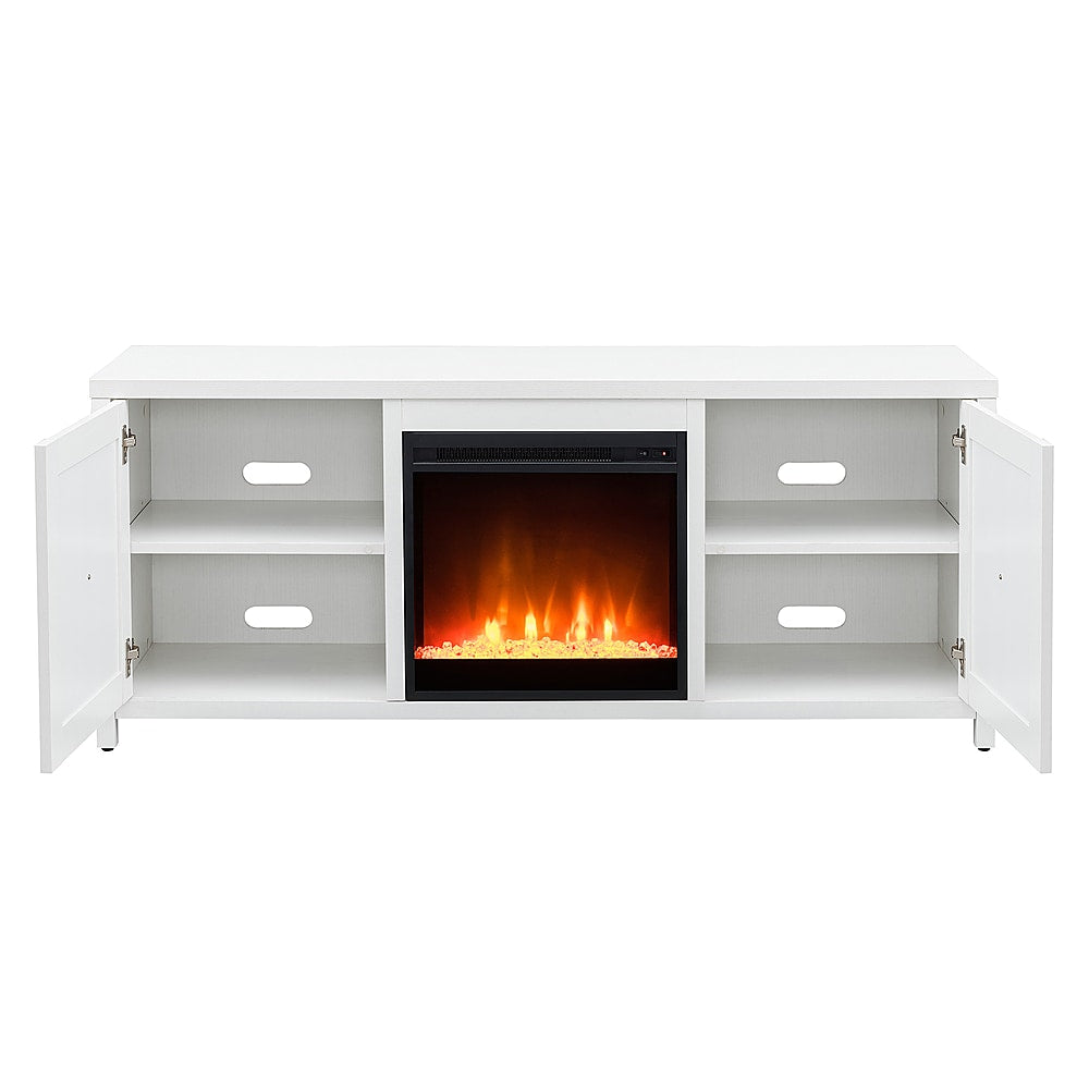 Camden&Wells - Granger Crystal Fireplace TV Stand for TVs Up to 65" - White_6