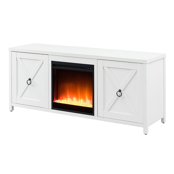 Camden&Wells - Granger Crystal Fireplace TV Stand for TVs Up to 65" - White_5