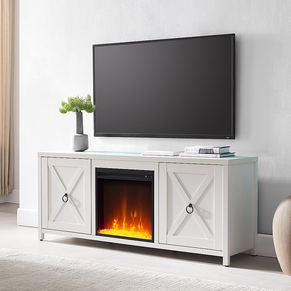 Camden&Wells - Granger Crystal Fireplace TV Stand for TVs Up to 65" - White_2