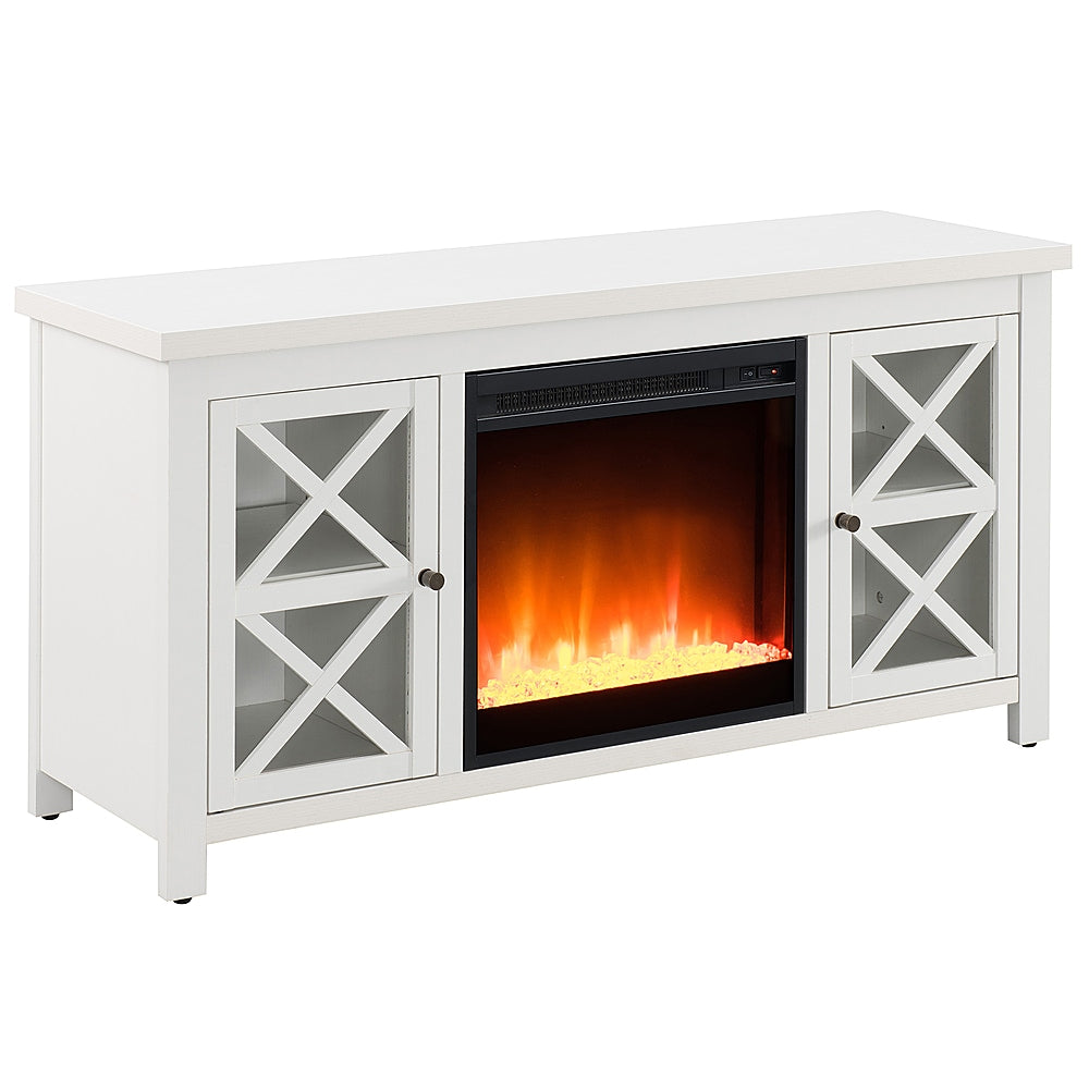 Camden&Wells - Colton Crystal Fireplace TV Stand for TVs Up to 55" - White_1