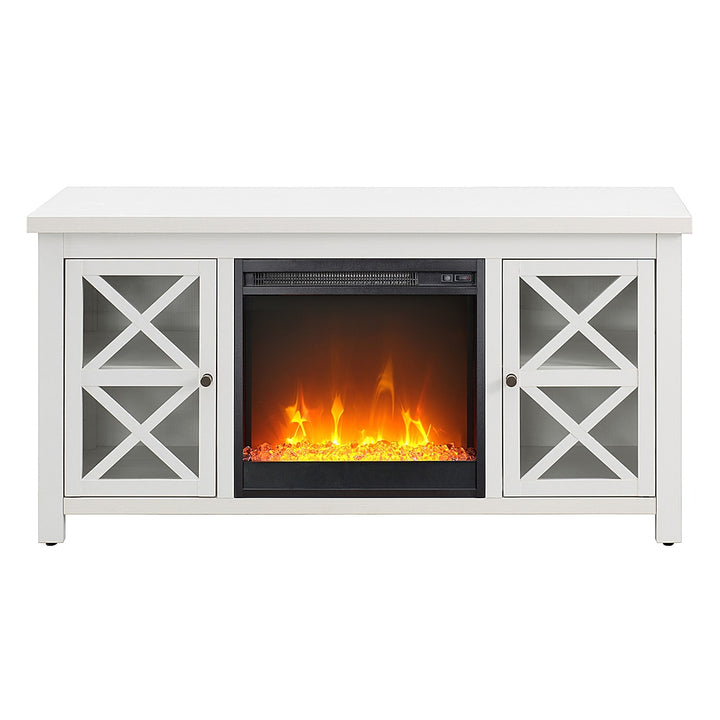 Camden&Wells - Colton Crystal Fireplace TV Stand for TVs Up to 55" - White_0
