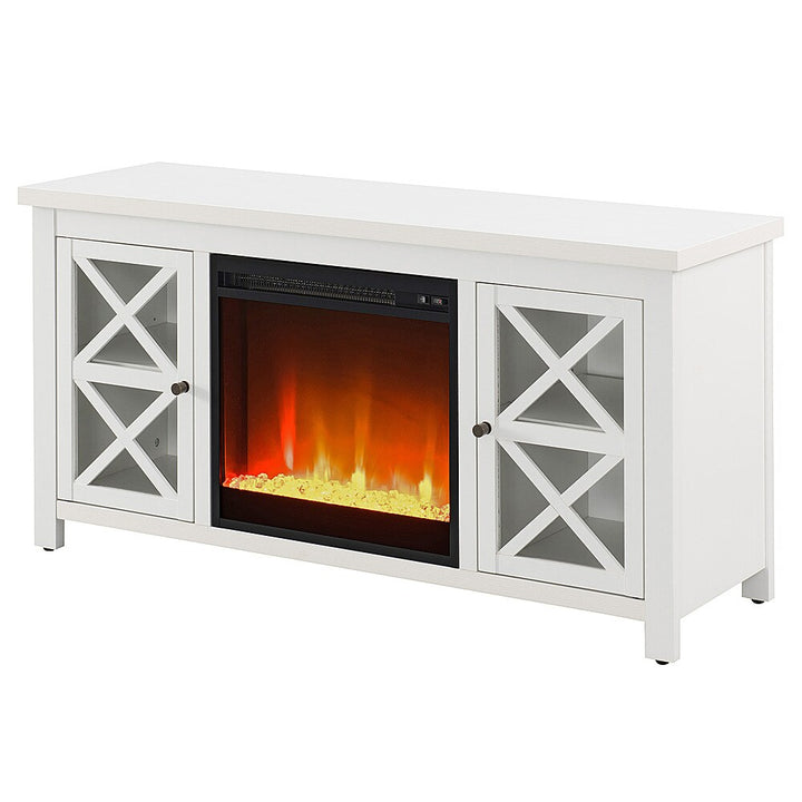 Camden&Wells - Colton Crystal Fireplace TV Stand for TVs Up to 55" - White_5