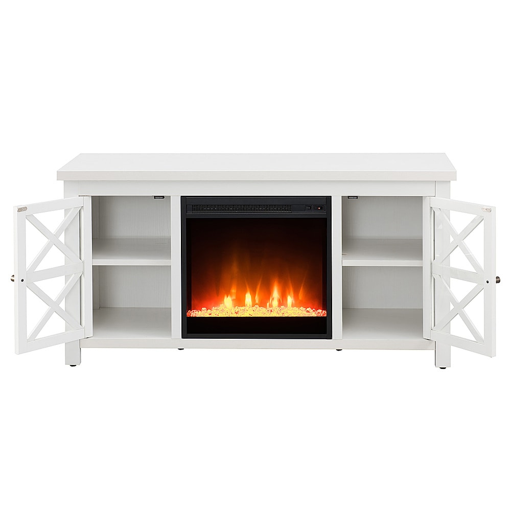Camden&Wells - Colton Crystal Fireplace TV Stand for TVs Up to 55" - White_6