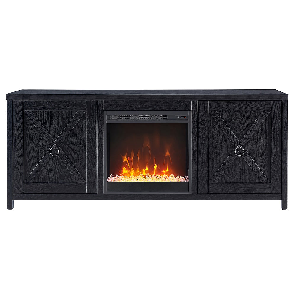 Camden&Wells - Granger Crystal Fireplace TV Stand for TVs Up to 65" - Black Grain_0