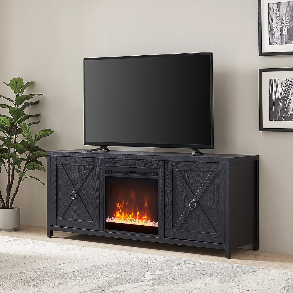 Camden&Wells - Granger Crystal Fireplace TV Stand for TVs Up to 65" - Black Grain_2