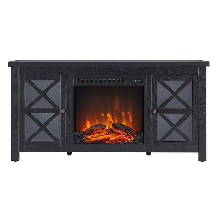 Camden&Wells - Colton Log Fireplace TV Stand for TVs Up to 55" - Black Grain_1