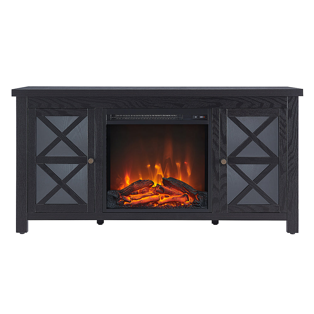 Camden&Wells - Colton Log Fireplace TV Stand for TVs Up to 55" - Black Grain_0