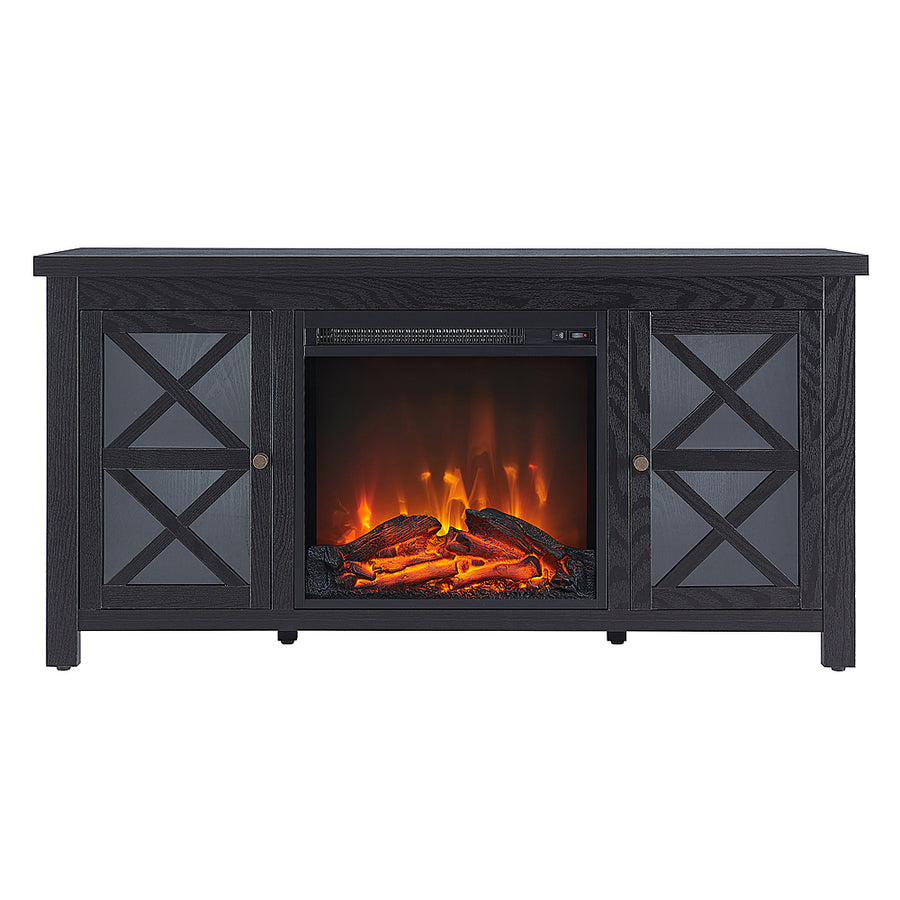 Camden&Wells - Colton Log Fireplace TV Stand for TVs Up to 55" - Black Grain_0