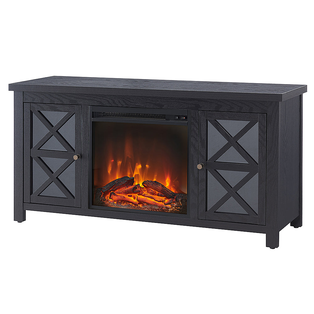 Camden&Wells - Colton Log Fireplace TV Stand for TVs Up to 55" - Black Grain_12