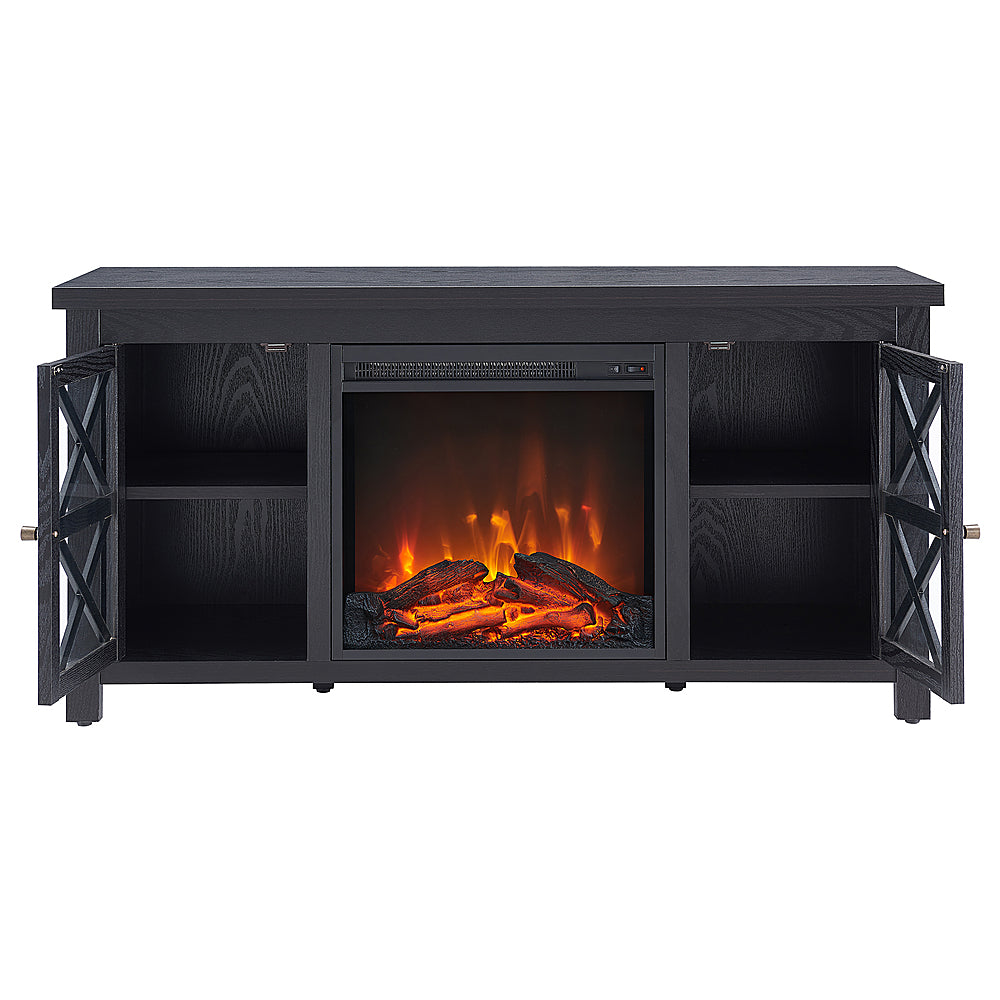 Camden&Wells - Colton Log Fireplace TV Stand for TVs Up to 55" - Black Grain_14