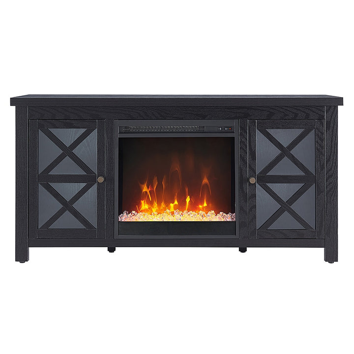 Camden&Wells - Colton Crystal Fireplace TV Stand for TVs Up to 55" - Black Grain_0