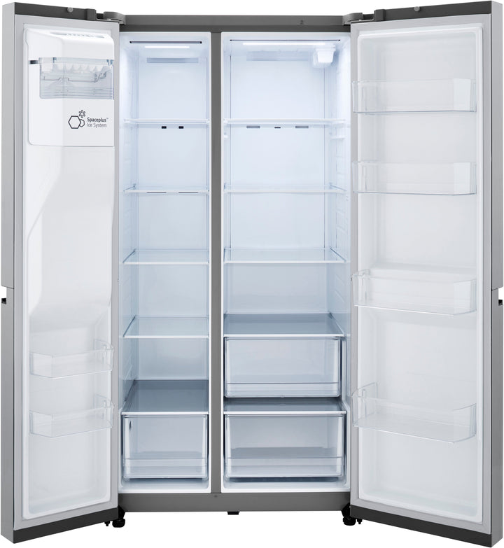 LG - 23 Cu. Ft. Side-by-Side Counter-Depth Refrigerator with Smooth Touch Dispenser - Stainless steel_7