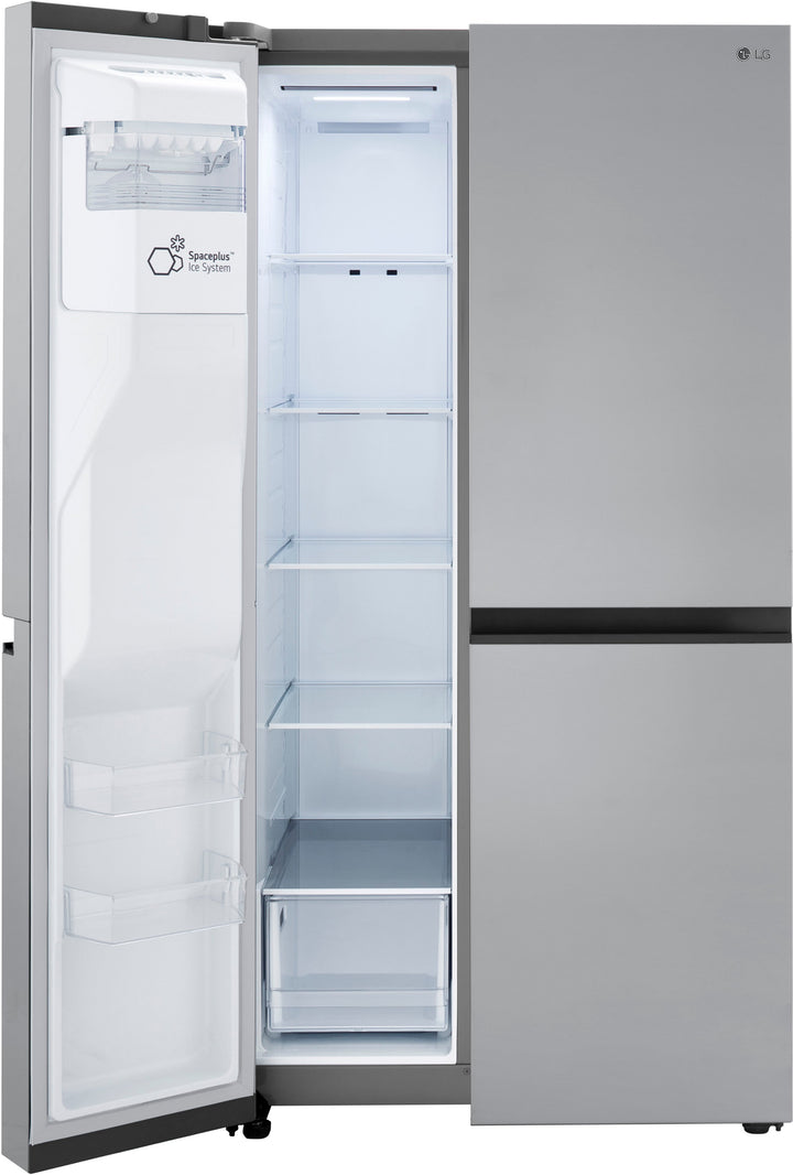 LG - 23 Cu. Ft. Side-by-Side Counter-Depth Refrigerator with Smooth Touch Dispenser - Stainless steel_6