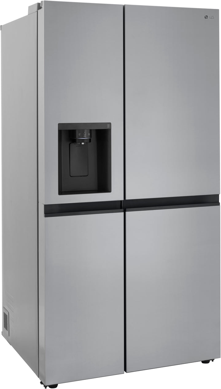 LG - 23 Cu. Ft. Side-by-Side Counter-Depth Refrigerator with Smooth Touch Dispenser - Stainless steel_12