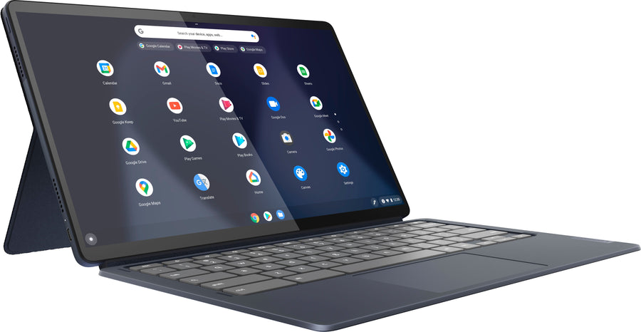 Lenovo - IdeaPad Duet 5 Chromebook - 13.3" (1920x1080) Touch 2-in-1 Tablet - Snapdragon 7cG2 - 8G RAM - 128G eMMC - with Keyboard - Abyss Blue_0