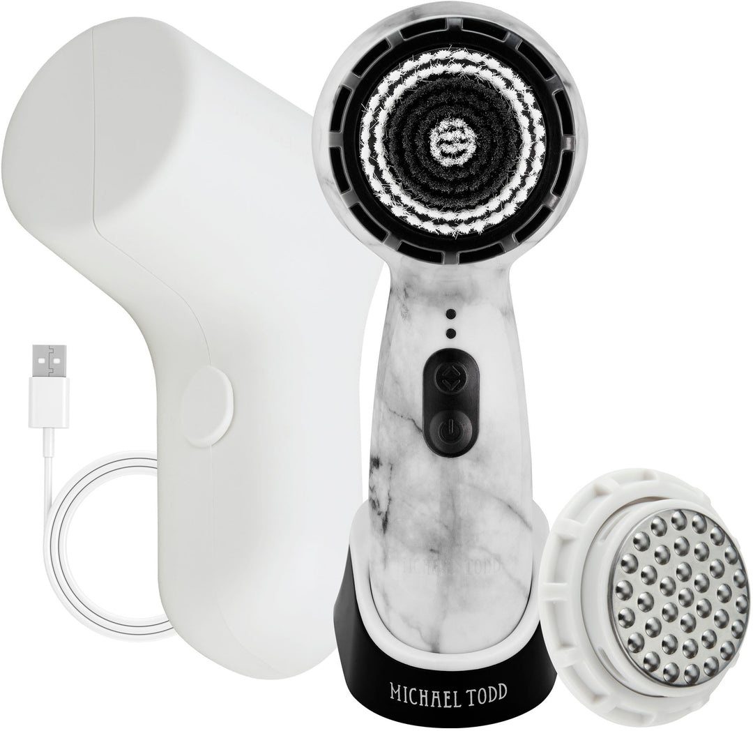 MICHAEL TODD BEAUTY - Soniclear Petite Cleansing Brush - White Marble_4