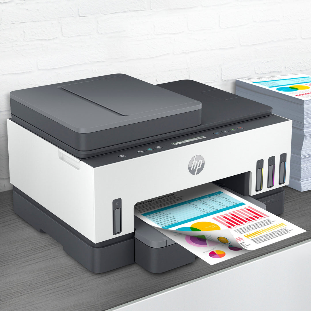 HP - Smart Tank 7301 Wireless All-In-One Inkjet Printer - White & Slate_10