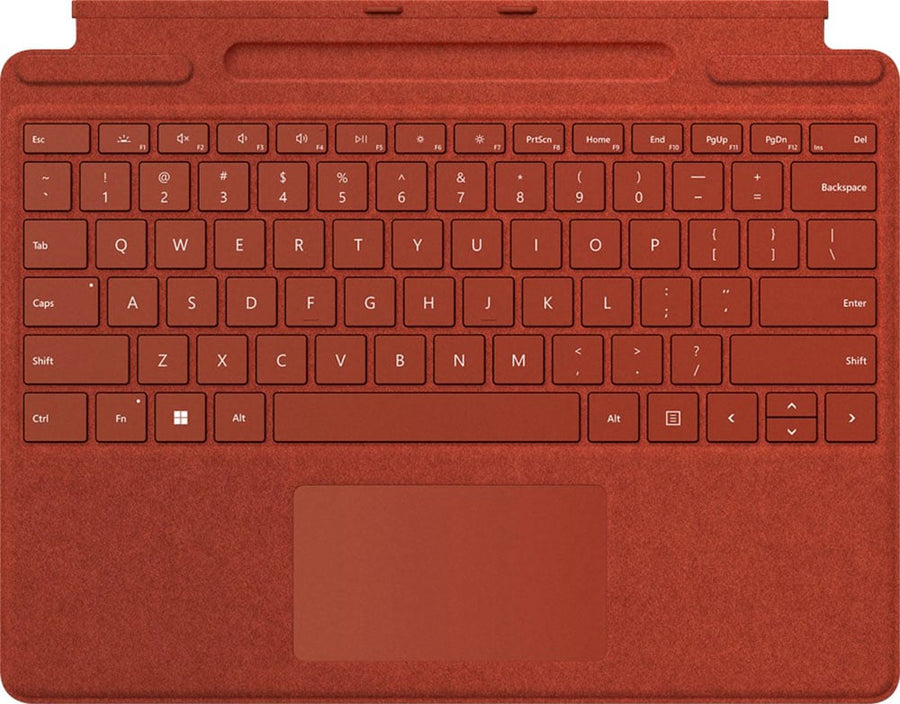 Microsoft - Surface Pro Signature Keyboard for Pro X and Pro 8 - Poppy Red Alcantara Material_0