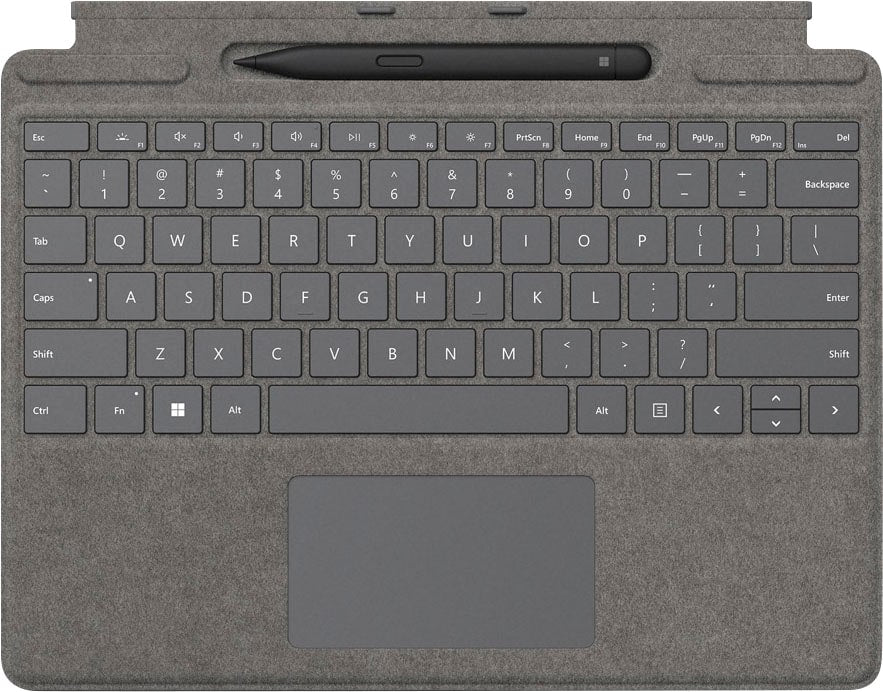 Microsoft - Surface Pro Signature Keyboard for Pro X and Pro 8 with Surface Slim Pen 2 - Platinum Alcantara Material_0