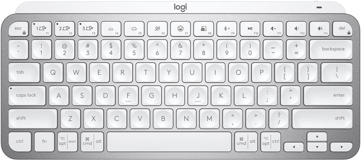 Logitech - MX Keys Mini TKL Wireless Bluetooth Scissor Keyboard with Backlit Keys - Pale Gray_0