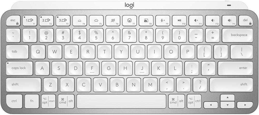 Logitech - MX Keys Mini TKL Wireless Bluetooth Scissor Keyboard with Backlit Keys - Pale Gray_1