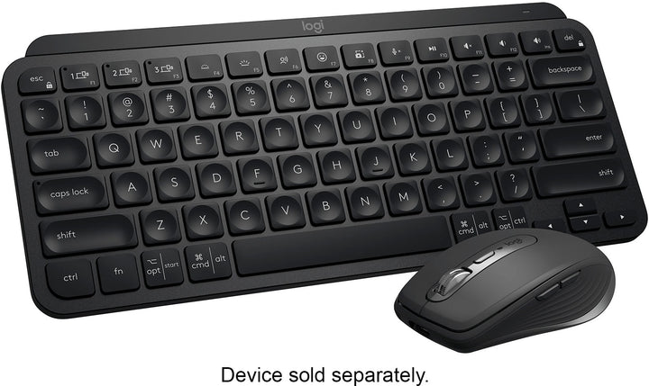 Logitech - MX Keys Mini TKL Wireless Bluetooth Scissor Keyboard with Backlit Keys - Black_2
