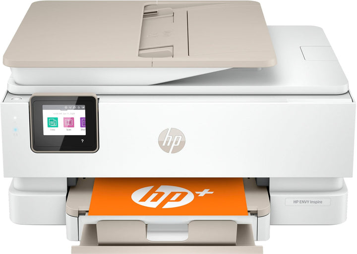 HP - ENVY Inspire 7955e Wireless All-In-One Inkjet Photo Printer with 6 months of Instant Ink included with HP+ - White & Sandstone_0