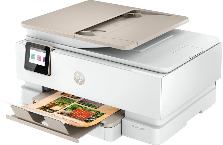 HP - ENVY Inspire 7955e Wireless All-In-One Inkjet Photo Printer with 6 months of Instant Ink included with HP+ - White & Sandstone_3