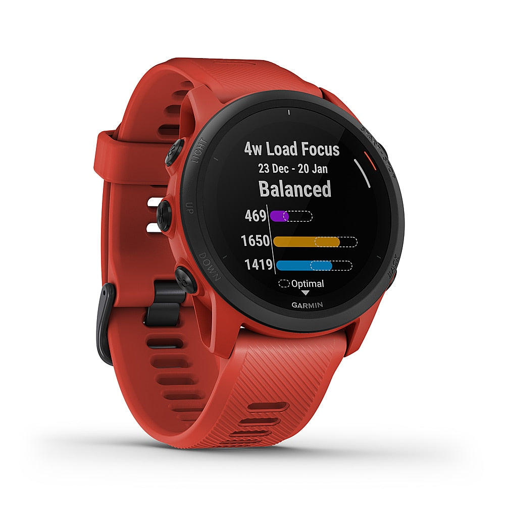 Garmin USA - Forerunner 745 GPS Smartwatch 30mm Fiber-Reinforced Polymer - Magma Red_1