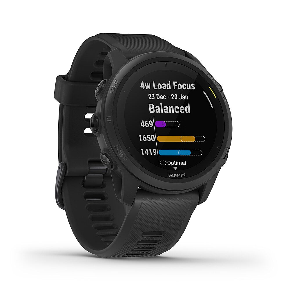 Garmin USA - Forerunner 745 GPS Smartwatch 30mm Fiber-Reinforced Polymer - Black_1