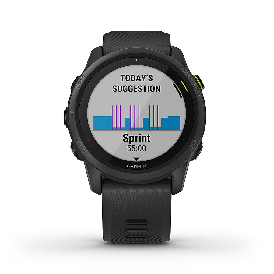 Garmin USA - Forerunner 745 GPS Smartwatch 30mm Fiber-Reinforced Polymer - Black_0